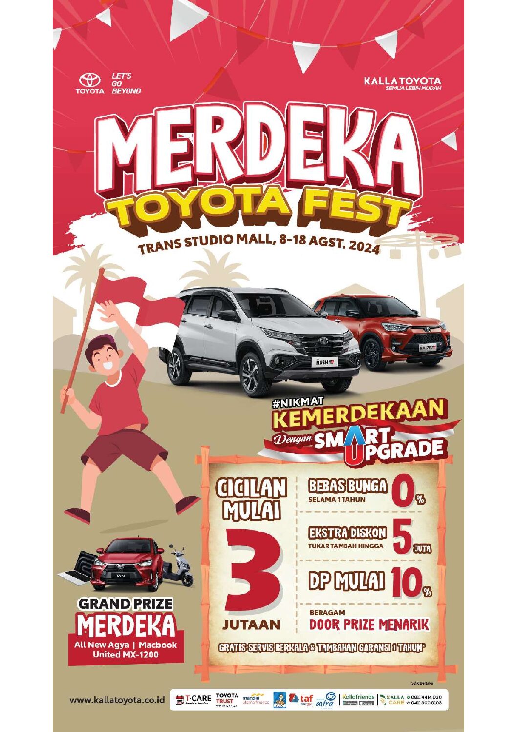 Hanya di Bulan Ini! Event Toyota Fest Merdeka Toyota Sulawesi