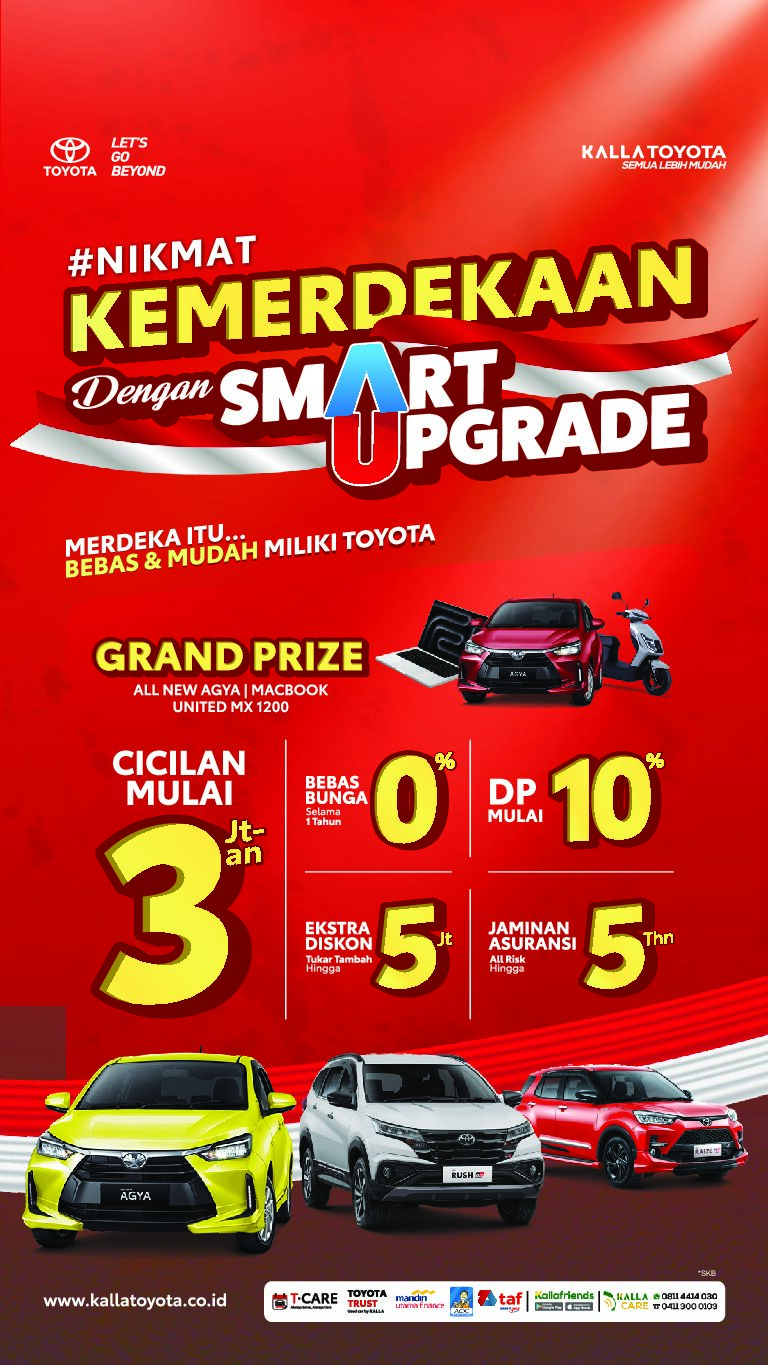 Promo Kemerdekaan Toyota, Pancarkan Semangat HUT RI Ke-79!