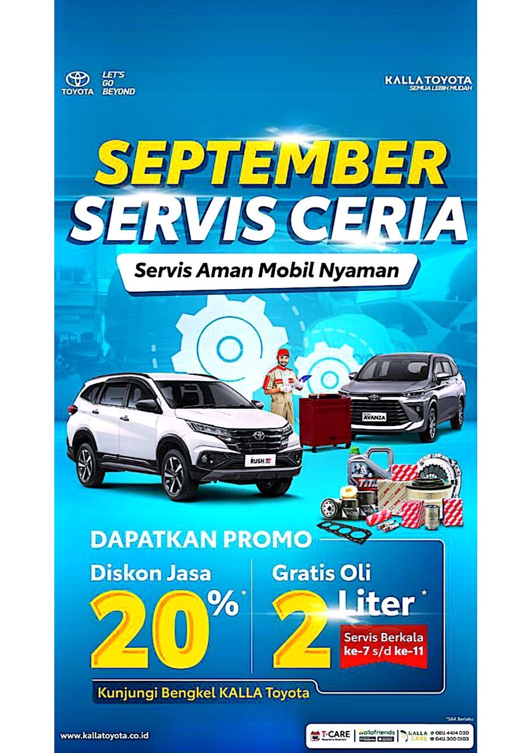 September Servis Ceria Toyota, Berkendara Lebih Aman dan Nyaman