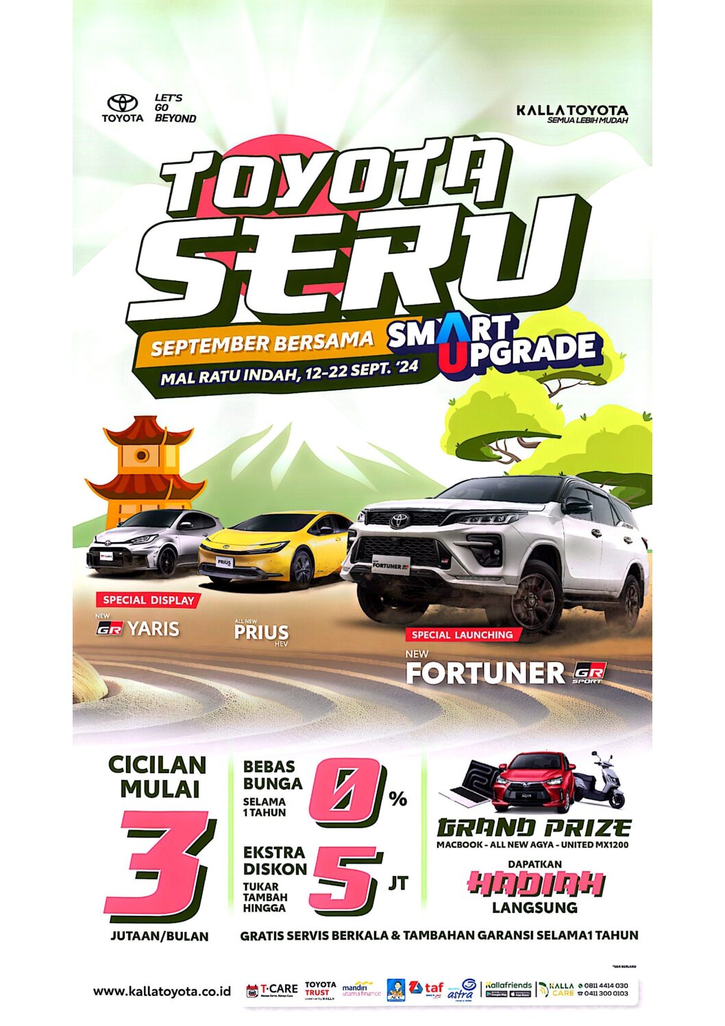 Event Toyota Seru Bersama Smart Upgrade Bertabur Diskon dan Doorprize