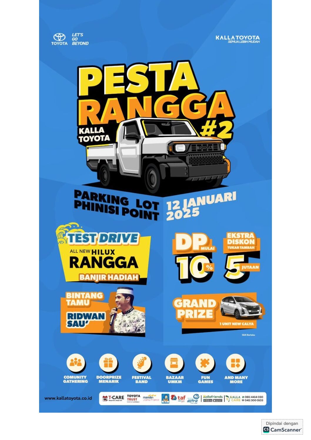 Pesta Rangga Kalla Toyota DP Ringan, Terus Maju Usaha Melaju